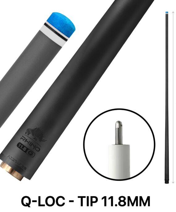 Rhino - 30" - Q-Loc Carbon Pool Cue Single Shaft - 11.8mm