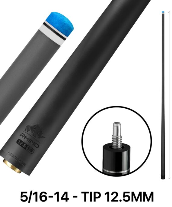 Rhino - 30" - 5/16 x 14 Carbon Pool Cue Single Shaft - 12.5mm