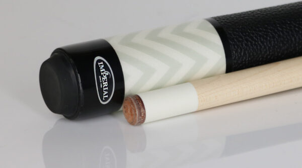 Imperial 13-790 Chevron Series Pool Cue - White with Linen Wrap - Image 2