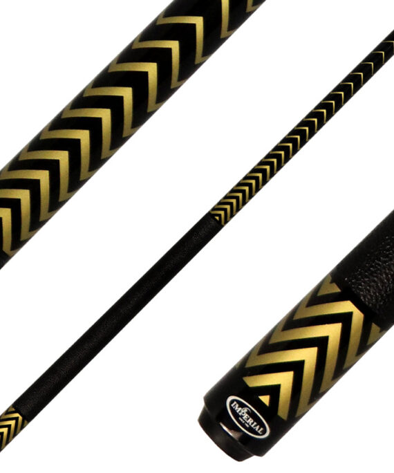 Imperial 13-793 Chevron Series Pool Cue - Gold with Leatherette Wrap