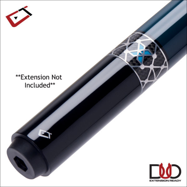 Cuetec 95-121U Cynergy X Lagoon Pool Cue with Black Poly Wrap - Image 2