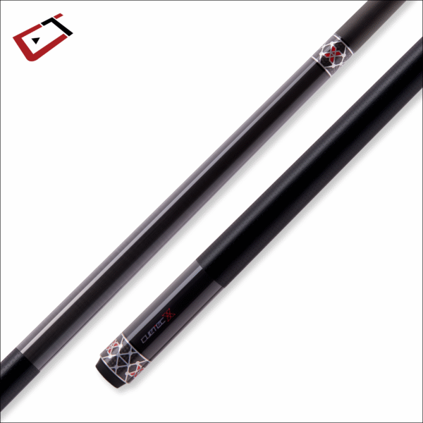 Cuetec 95-120U Cynergy X Raw Black Pool Cue with Black Poly Wrap - Image 9