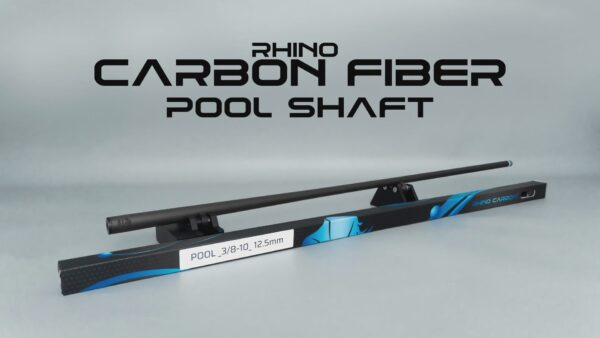 Rhino - 30" - 3/8 x 10 Carbon Pool Cue Single Shaft - 12.5mm - Image 2