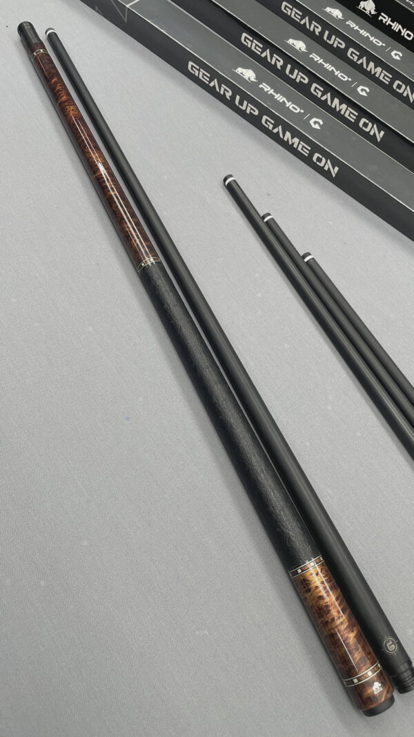 Rhino RCGWTYLW G-W Series Pool Stick - Thuya with Ostrich Leather Wrap - Image 2