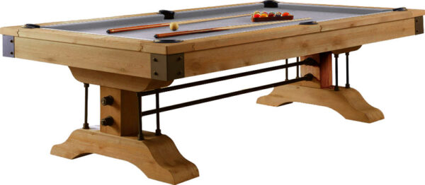 Atlanta 8 Foot Pool Table Pine Weathered Brown - Image 7