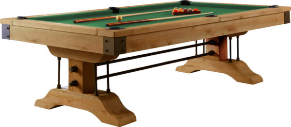 Atlanta 8 Foot Pool Table Pine Weathered Brown - Image 9