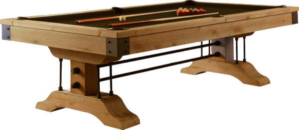 Atlanta 8 Foot Pool Table Pine Weathered Brown - Image 10