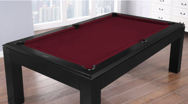 Aragon 7 Foot Pool Table with Dining Top Black - Image 7