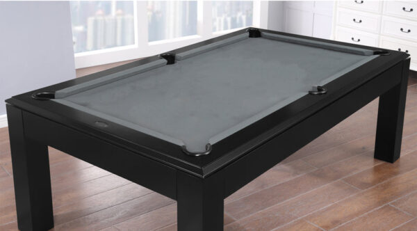 Aragon 7 Foot Pool Table with Dining Top Black - Image 8