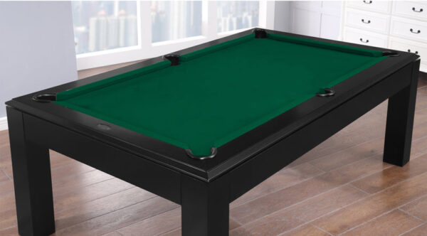 Aragon 7 Foot Pool Table with Dining Top Black - Image 10
