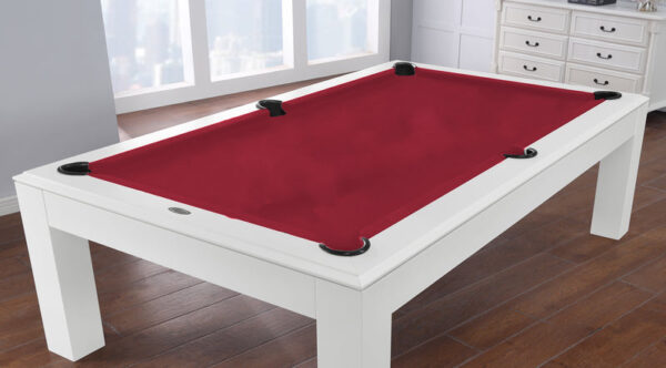 Aragon 7 Foot Pool Table with Dining Top White - Image 7