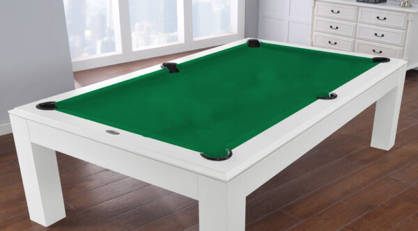 Aragon 7 Foot Pool Table with Dining Top White - Image 10