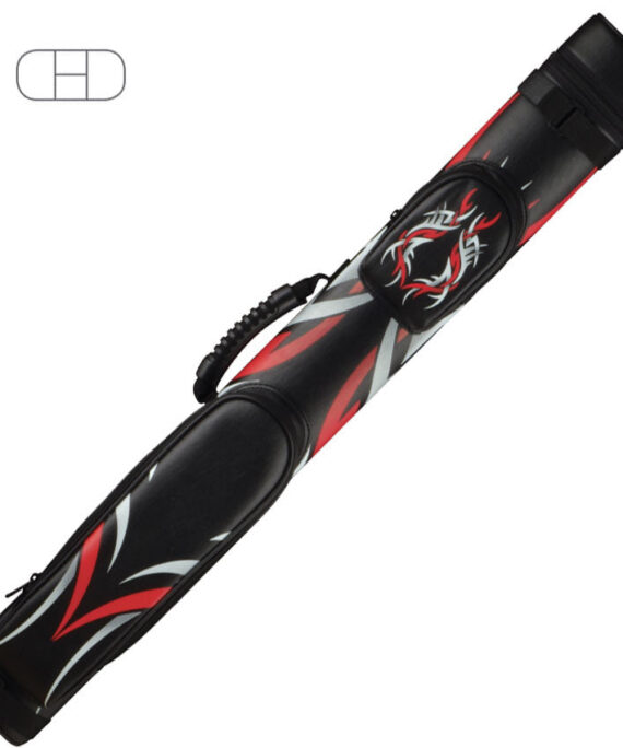 McDermott 750934 2 Butt x 2 Shaft Hard Designer Case - Red Tribal
