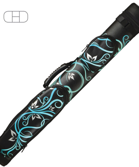McDermott 750936 2 Butt x 2 Shaft Hard Designer Case - Blue Floral