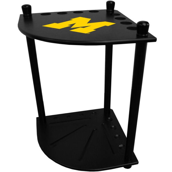 University of Michigan Themed Corner Cue Rack