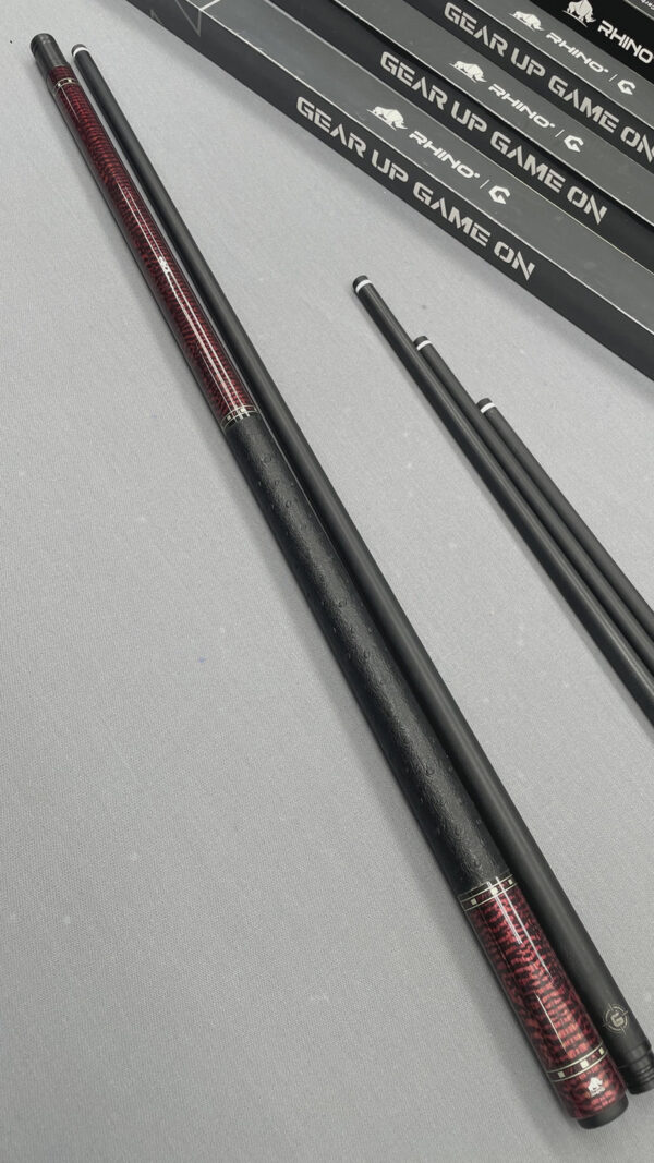Rhino RCGWSWLW G-W Series Pool Stick - Snakewood with Ostrich Leather Wrap - Image 3