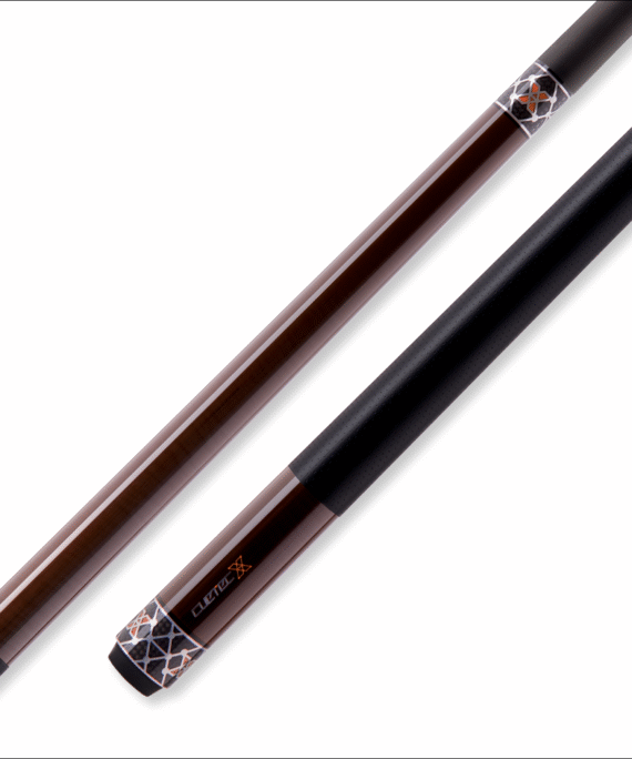 Cuetec 95-122U Cynergy X Amber Pool Cue with Black Poly Wrap