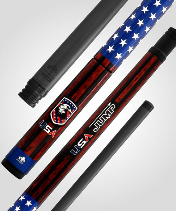Rhino RCJMPVOYUSA Voyager Series Carbon Jump Cue - USA Flag