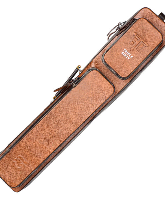 Triple 60 T60FG4X8SCBR Fedor Gorst Limited 4X8 Custom Two-Tone Brown Leather Butterfly Soft Cue Case