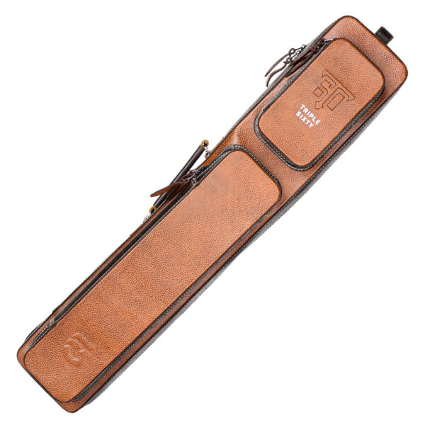 Triple 60 T60FG4X8SCBR Fedor Gorst Limited 4X8 Custom Two-Tone Brown Leather Butterfly Soft Cue Case