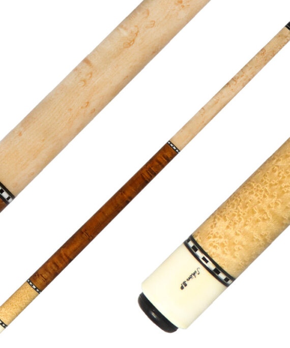 Schon STL1 Dark Stained Birdseye Maple Pool Cue - STL1SPBEDS