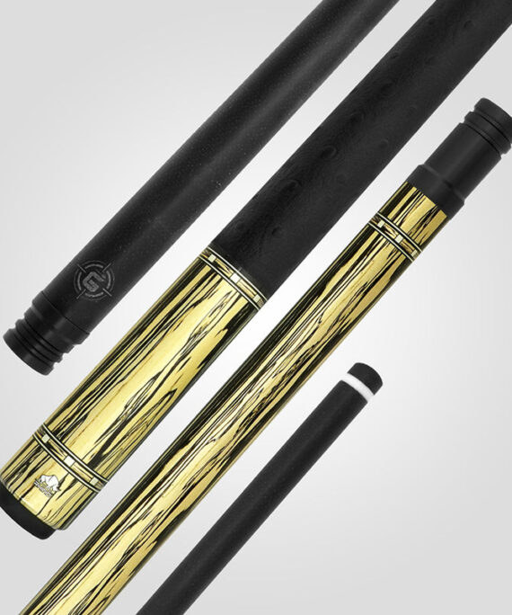 Rhino RCGWBKLW G-W Series Pool Stick - Pale Moon Ebony with Ostrich Leather Wrap