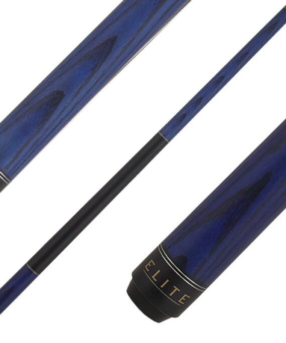 Elite EP42 Cue - Blue Stained Maple with Black Handle