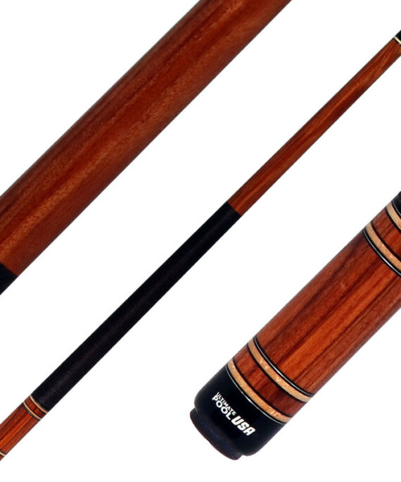 Viking UPUSA004 Ultimate Pool USA Range Series Pool Cue - Pau Ferro with Black and Walnut Linen Wrap