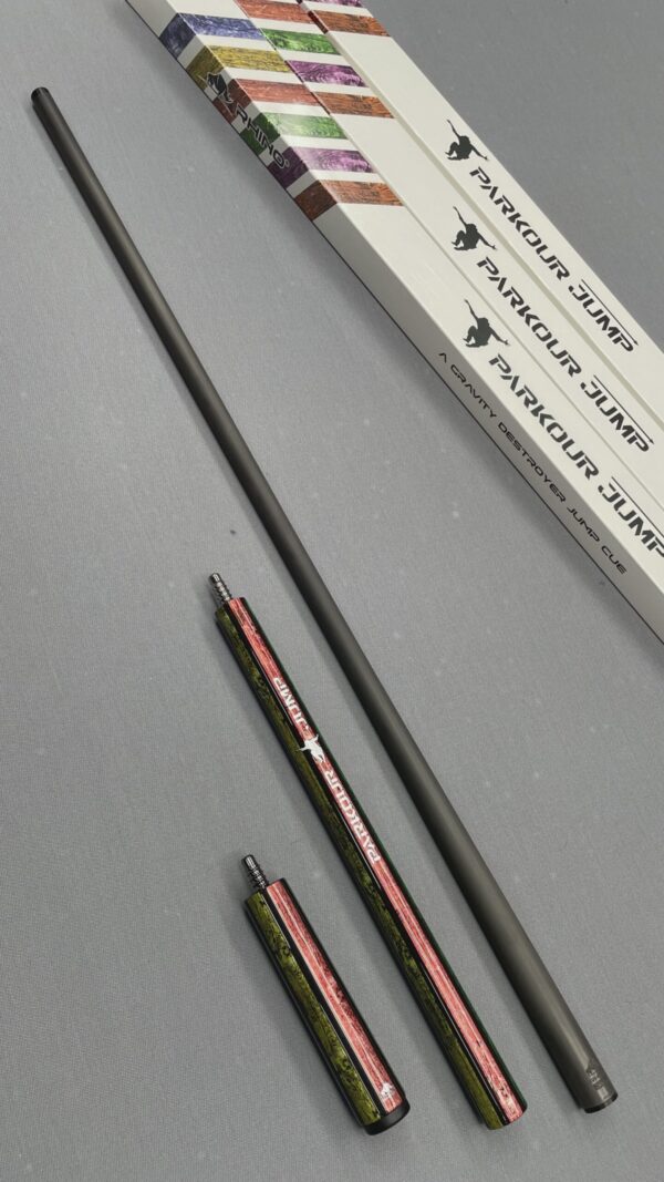 Rhino RCJMPPRK Parkour Series Carbon Jump Cue - Green Red and Blue - Image 4