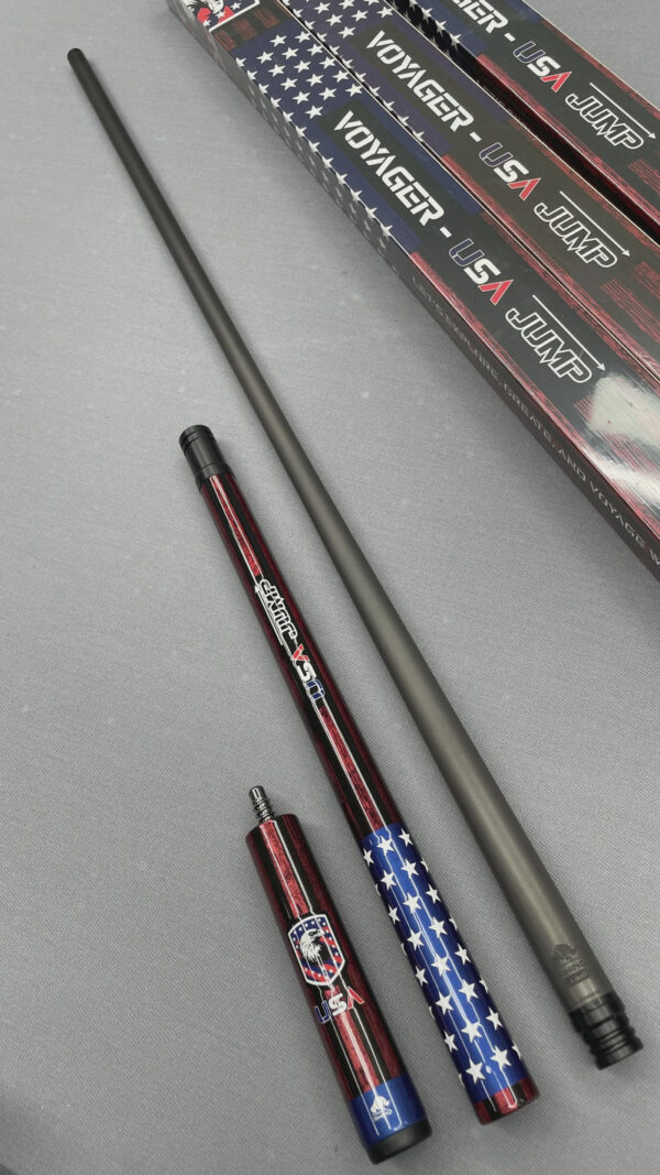 Rhino RCJMPVOYUSA Voyager Series Carbon Jump Cue - USA Flag - Image 2