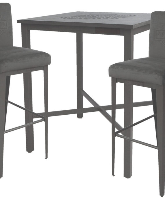 Harley Davidson Pub Table and Stools Set Bar and Shield Contemporary