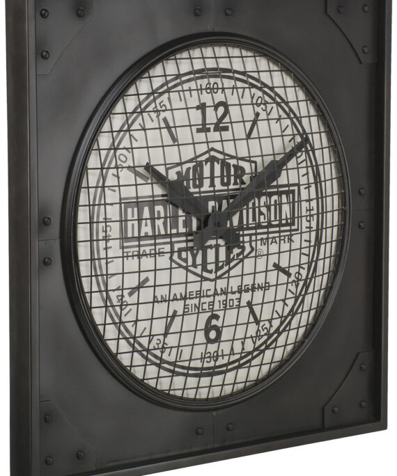 Harley Davidson Clock - Industrial Metal