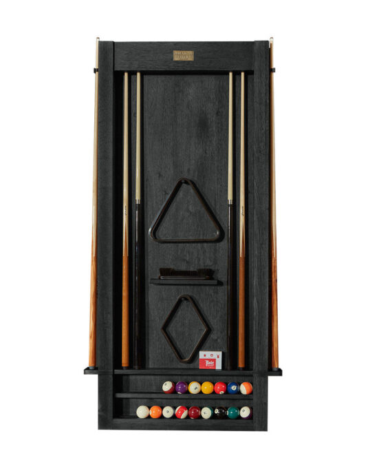 Alta Cue Rack Wall Mount 6 Cues - Black Ash