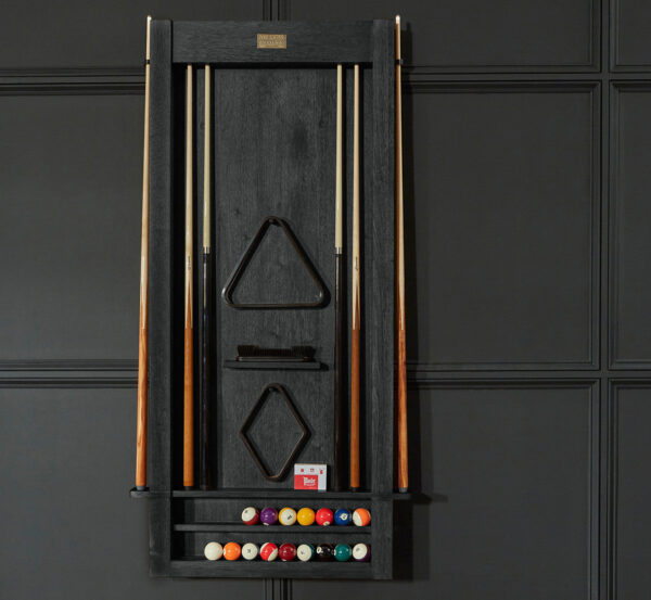 Alta Cue Rack Wall Mount 6 Cues - Black Ash - Image 2