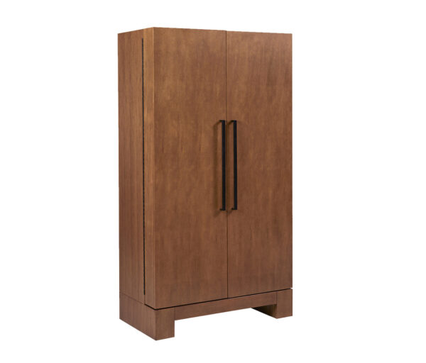 Alta Brushed Walnut Wine Cabinet - Image 2