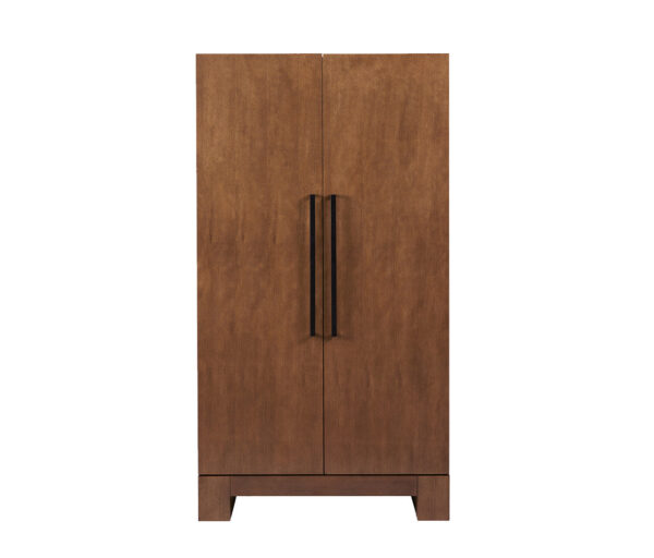 Alta Brushed Walnut Wine Cabinet