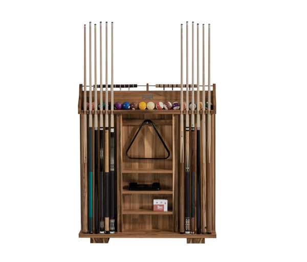 American Heritage Knoxville Freestanding 12 Cue Rack - Acacia Finish - Image 2