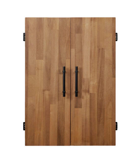American Heritage Knoxville Wall Mount Dartboard Cabinet - Acacia Finish