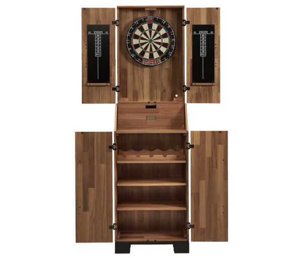American Heritage Knoxville Standup Dartboard Cabinet - Acacia Finish - Image 2