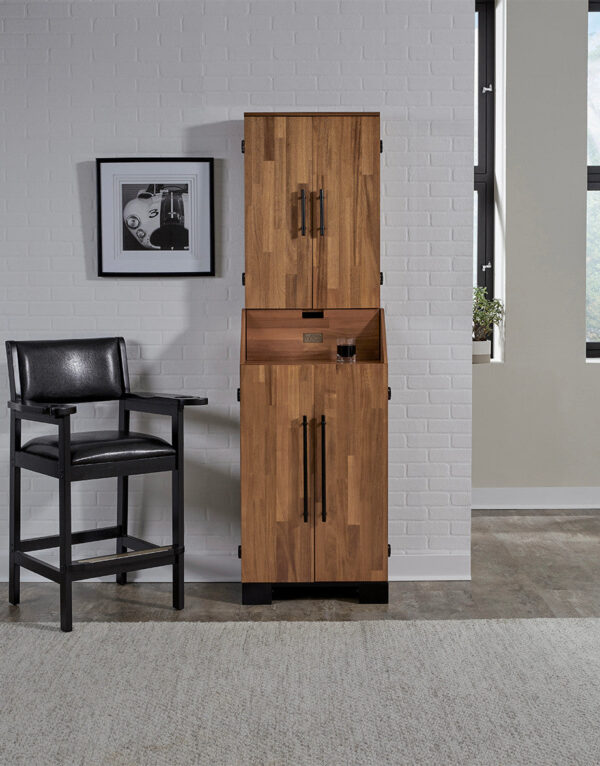 American Heritage Knoxville Standup Dartboard Cabinet - Acacia Finish - Image 4