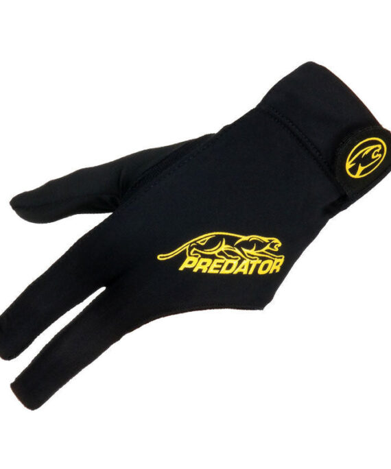 Predator Second Skin Closed Thumb Left Hand Pool Cue Glove - Black/Yellow