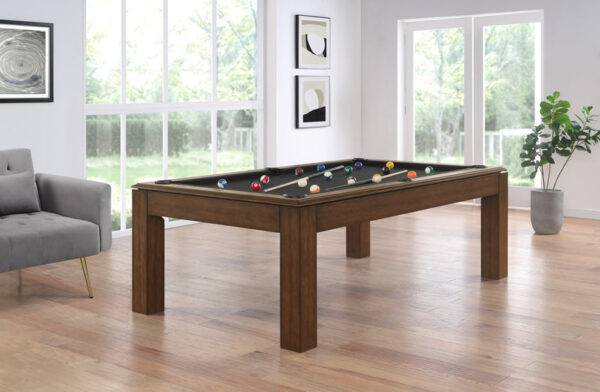 Albany 7 Foot Pool Table with Dining Top Brown Walnut - Image 2