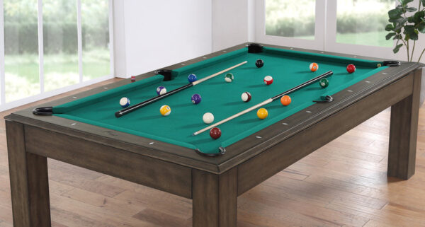 Albany 7 Foot Pool Table with Dining Top Grey Walnut - Image 3
