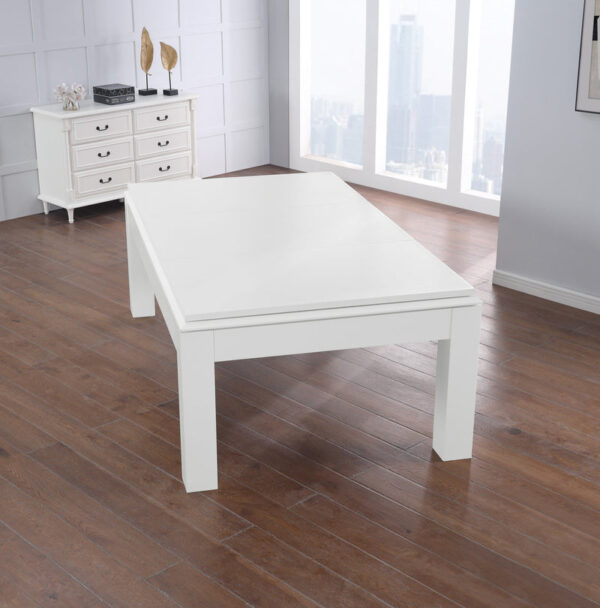 Aragon 7 Foot Pool Table with Dining Top White - Image 5