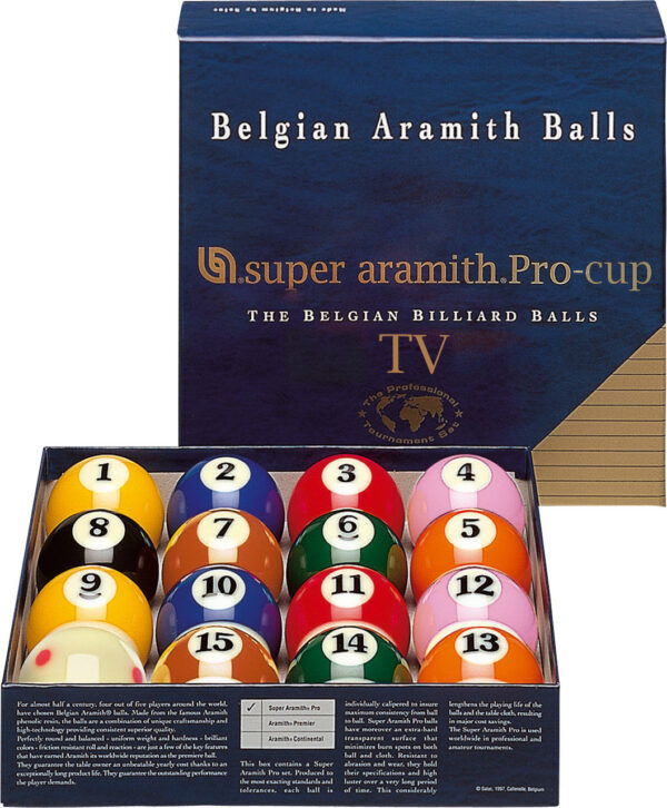 Super Aramith Pro-Cup TV Pool Balls - Image 2