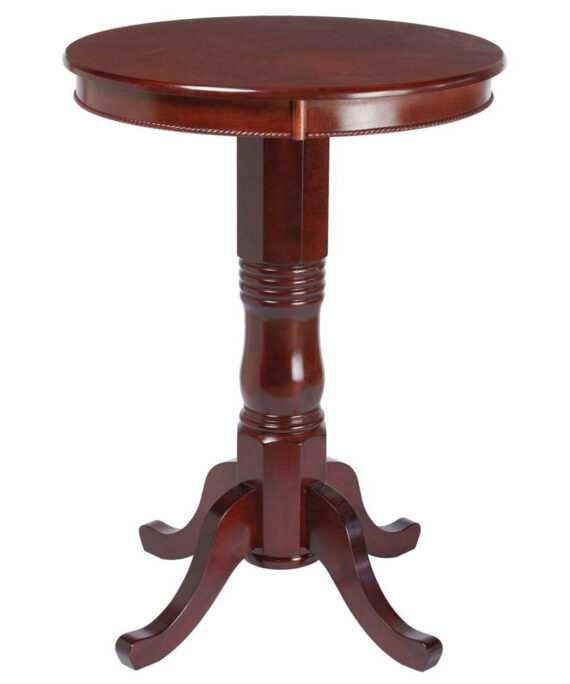 Ram Gameroom 30" Round Wood Pub Table English Tudor