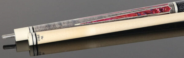 Meucci 2020 Gray - Pink Pearl - Black and White -No-Wrap Pool Cue with Pro Shaft - Image 4