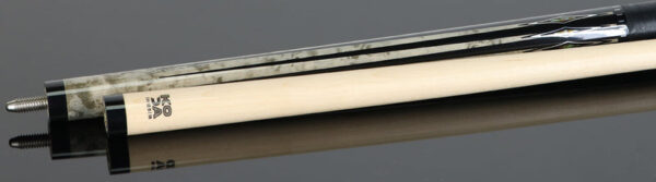 Koda Gray-Stained Maple with Black and Abalone Points Graphic Pool Cue - KD54 - Image 4