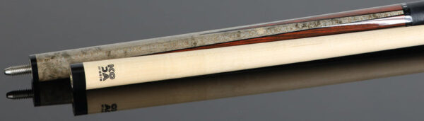Koda Gray-Stained Maple with Cocobolo Points Graphic Pool Cue - KD49 - Image 4