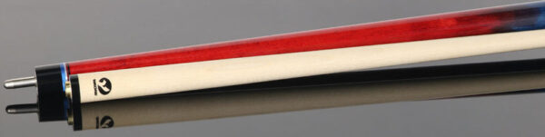 Viking UPUSA002 Ultimate Pool USA Range Series No Wrap Pool Cue- Crimson Red and Ocean Blue Faded Stain - Image 4